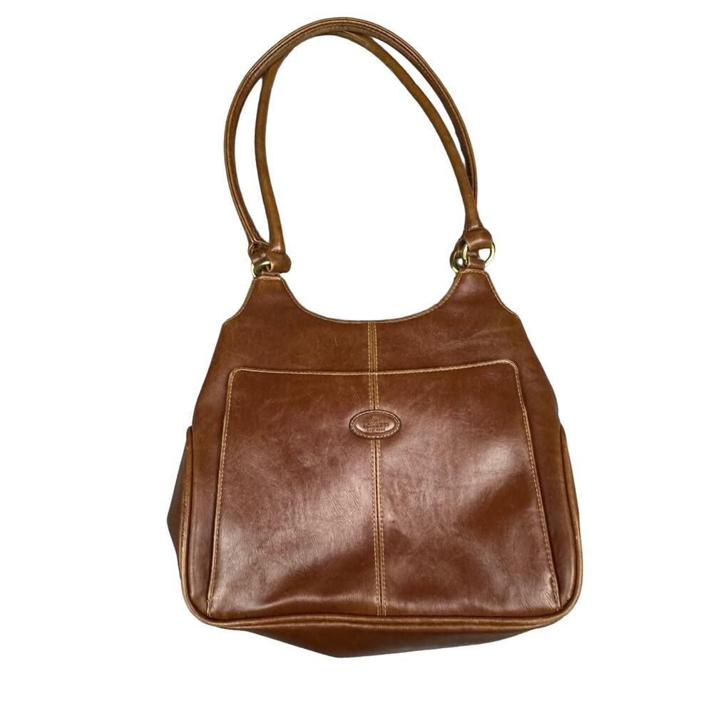 Rosetti New York Brown Faux‎ Leather Shoulder Bag Hobo Purse